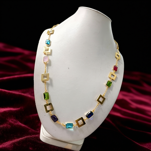 Brass Gold Tone <b>Fashion</b> <b>Necklace</b> Set-Elegant Jewelry Design - Product Image 3