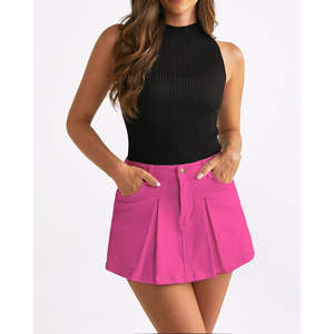 กระโปรงผ้ายีนส์แฟชั่นสำหรับผู้หญิงกระโปรงผ้ายีนส์สไตล์ลำลองทันสมัยสำหรับผู้หญิง - Product Image 6