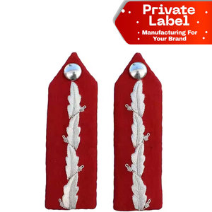 Écussons brodés en fil d'or de qualité supérieure, patchs de casquette marine, écussons 3D brodés à la main en fil de soie, appliques couronne uniforme - Product Image 1