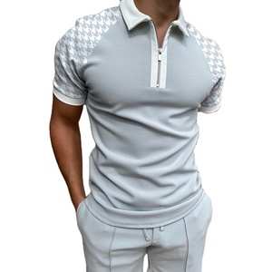 Polo homme décontracté à manches courtes avec poche poitrine, coupe ajustée, nouvelle collection été, vente en gros - Product Image 3