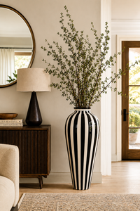 Ceramic Modern Wedding Floor Vase Glazed Eco-Friendly Scratch Resistant Handmade 24 Inches High Temperature Fired Holds Water - Product Image 3