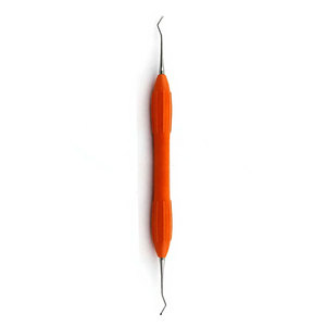 Cuillère de restauration dentaire 1 mm à double extrémité, manche en silicone de qualité supérieure, instrument chirurgical manuel pour l'élimination des caries - Product Image 6