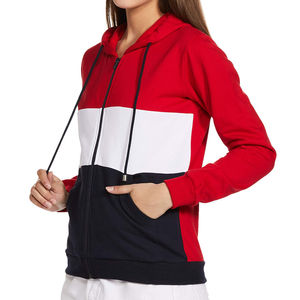 Sudadera con Cierre de Cremallera de Alta Calidad, Talla Grande, 100% Algodón Orgánico, Felpa, Manga Larga, Lisa, para Logotipo Personalizado - Product Image 2