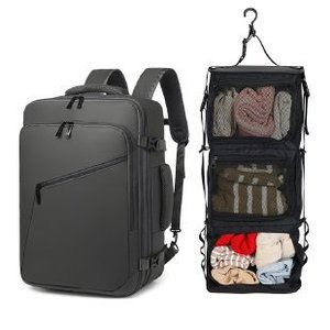 Sac à dos de voyage extensible pour ordinateur portable, bagage à main, résistant à l'eau, pour affaires et week-end, compatible avec les ordinateurs portables jusqu'à 17 pouces - Product Image 6