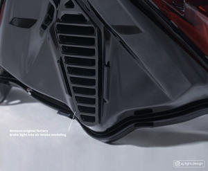 Feu arrière LED double lentille AJ LIGHT DESIGN AJ6-TL coque rouge avec clignotant, garantie 12 mois, pour moto Yamaha Cygnus X (rééquipement) - Product Image 4