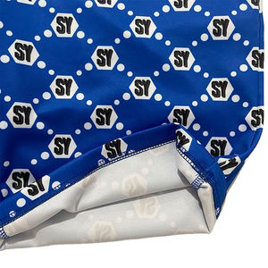 Short de bain imprimé pour hommes avec taille élastique et cordon de serrage, short de plage à séchage rapide pour l'été - Product Image 5