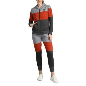 Meilleure vente femmes décontracté hiver toile respirant longue capuche fermeture éclair hauts solide haute qualité Jogging porter dernière conception - Product Image 1