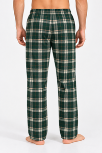 Pantalons de détente en tricot pour homme, lot de 2, taille à cordon de serrage, couleur unie, doux, pantalons de pyjama - Product Image 5