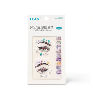 Adesivi glitterati ILAN per viso, occhi e unghie, decorazioni per feste nuziali - Product Image 1