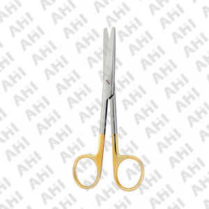 กรรไกรแพทย์สแตนเลสคุณภาพสูง AHI แบบตรง ปลายทู่ สำหรับผ่าตัดและชำแหละเนื้อเยื่อ - Product Image 4