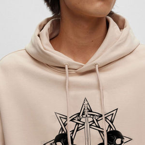 เสื้อฮู้ดดี้พรีเมียม OEM DTF พิมพ์ลายตามสั่ง ผ้าฝ้ายฟลีซ เสื้อกันหนาวมีฮู้ดทรงโอเวอร์ไซส์ สตรีทแวร์ เสื้อพูลโอเวอร์ แบรนด์ส่วนตัว ขายส่ง - Product Image 5