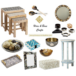 Haute qualité nouveau Design finition moderne bols de service bol à soupe en bois résine d'os de corne époxy avec décor en matériau naturel - Product Image 6