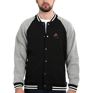 Veste de baseball en molleton côtelé épais en coton pour homme, qualité export, personnalisable, blanche, style vintage, type bomber - Product Image 1