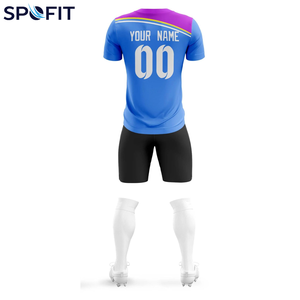Ensembles d'uniformes de football de qualité supérieure, maillots et shorts de football imprimés par sublimation pour l'entraînement, les matchs de club et les tenues d'équipe - Product Image 3