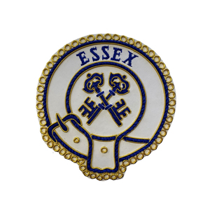 Insignia Masónica de la Mejor Calidad, Diseño de Primera Calidad, Chapada en Oro, Técnica de Bordado en Tela, Insignia Masónica de Pakistán - Product Image 5