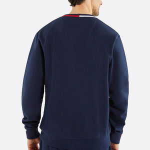 Sudadera transpirable de alta calidad, extragrande, básica, con cuello redondo para hombre, sudadera personalizada de mezcla de algodón a precio de fábrica - Product Image 6