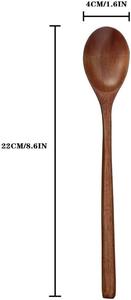 Cuillère à thé en bois naturel, écologique, faite à la main, cuillère doseuse pour café et sucre, finition lisse, ustensile de cuisine, idéal pour les fêtes, design moderne - Product Image 2