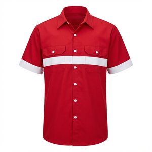 Camisa de Trabajo de Manga Larga y Corta, Estilo Moderno, Unisex, para Guardias de Seguridad, en Poliéster/Algodón - Product Image 1
