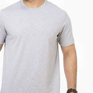 Camisetas de Jersey para Hombre con Logotipo Personalizado de Nuevo Diseño, Patrón Sólido, Poliéster/Algodón, Alta Calidad, Antiarrugas, Antipilling, Secado Rápido - Product Image 3