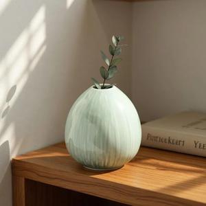 แจกันดอกไม้เซรามิกหรูหราพร้อมผิวเงาเรียบหรู รูปทรงสูงทันสมัย เหมาะสำหรับตกแต่งบ้านสไตล์มินิมอล เป็นจุดศูนย์กลางการจัดแสดง - Product Image 4