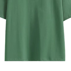 เสื้อยืดโอเวอร์ไซส์ทรงหลวมสำหรับผู้ชาย ผ้าคอตตอนหนา 100% โลโก้ด้านหน้า คอกลม ทรงหลวม สไตล์สตรีทแวร์ แขนสั้น - Product Image 5