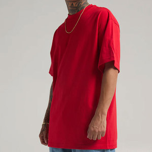 Custom Logo <b>Wholesale</b> Bulk Heavyweight Streetwear T Shirt Blank Plain 280gsm Cotton Boxy Fit Tee Factory Price T Shirts - Product Image 3
