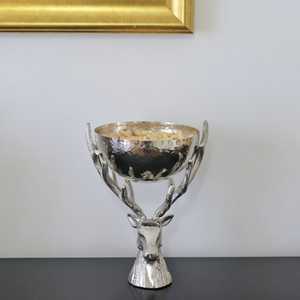 Vase de table en aluminium de haute qualité, fait main, écologique, finition dorée, design moderne, résistant à l'eau, bol décoratif, Jaffs Exports - Product Image 1