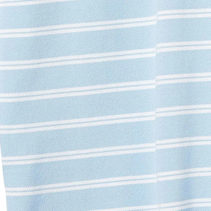 Men's Light <b>Blue</b> Striped Short Sleeve <b>Polo</b> <b>Shirt</b> Regular Fit Cotton Casual Knitted Breathable Design High Quality Custom Men's - Product Image 5