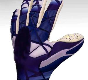 Gants de gardien de but de football en PVC imperméable de 4 mm, respirants, antidérapants, à doigts complets, avec protection auto-agrippante pour l'entraînement et la capture du ballon - Product Image 2