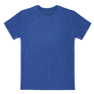 T-shirt en coton biologique respirant et écologique, coupe régulière, manches courtes, grande taille, personnalisable, couleur unie, vente en gros OEM - Product Image 3
