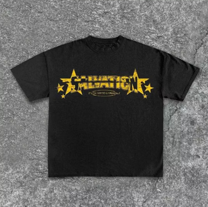 เสื้อยืดแขนสั้นลำลองผู้ชายพิมพ์ลายดาว God's Blessings ทรงปกติ คอกลม ผ้าเจอร์ซีย์คอตตอน สีขาว ดีไซน์ด้านหลัง - Product Image 6