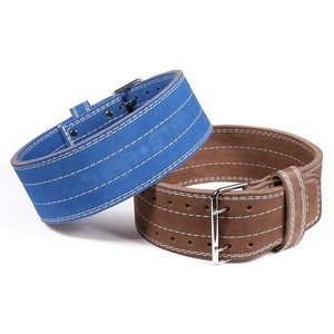 Ceinture de musculation unisexe de haute qualité en cuir véritable souple avec boucle, soutien dorsal pour l'entraînement de force - Product Image 5