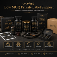 Coffret Cadeau Premium OAZVITA – Ensemble de Résine de Shilajit en Pot de Verre avec Cuillère en Bois – Marque Privée OEM – Complément Alimentaire