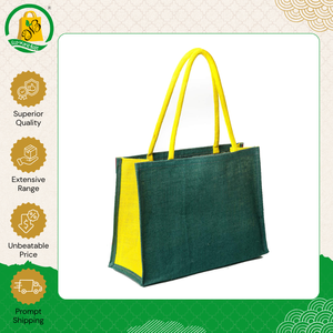 Nueva llegada de stock: Bolsa de compras de yute ecológica de alta calidad hecha en India para uso diario con asa de caña a bajo precio - Product Image 4