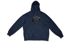 Sweat à capuche oversize en coton et polyester, coupe carrée, épaules tombantes, options d'impression en relief disponibles, sweat à capuche oversize pour homme en coton - Product Image 6