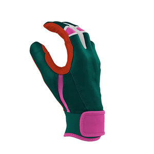 Leather Batting Gloves Breathable <b>Hook</b> And Loop Closure Unisex Adult Training Baseball Bating Gloves For Training - Product Image 4