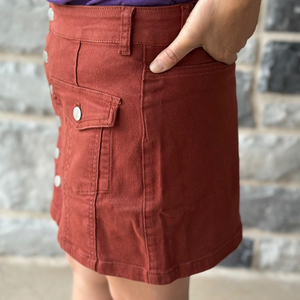 Jupe en jean pour femme, jupe classique en denim coupe A, jupe midi en jean, mélange de coton de qualité supérieure, doux et respirant, vêtements décontractés à la mode pour le printemps et l'été - Product Image 4
