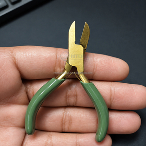 Jeu de pinces à bijoux en acier inoxydable OEM de 3 pouces, 4 pièces, à bec effilé |   Nez Plat |   Nez rond |   Pince coupante latérale |   Bricolage - Product Image 5