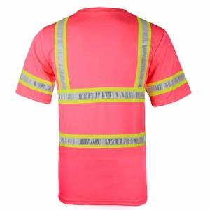 Camiseta de seguridad de alta visibilidad hecha a medida para hombre, camiseta de trabajo reflectante de manga corta, hecha en Pakistán - Product Image 4