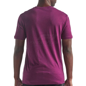 T-shirt pour homme de qualité supérieure, coupe classique, uni, décontracté, 100% coton, respirant, léger, couleur contrastée personnalisée, vente en gros - Product Image 2
