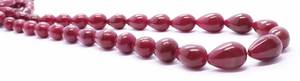 Cuentas de rubí AAA lisas y rectas de 8x14-12x17 mm, cuentas de piedras preciosas de rubí teñido, hilo de cuentas de rubí lisas de 16 pulgadas para la fabricación de joyería. - Product Image 4