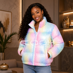 Chaqueta Acolchada Ligera para Mujer de Cosh International, Sublimación Personalizada, Informal, de Invierno, Color Sólido, Forro Exterior Grueso de Poliéster - Product Image 3