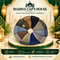Topi Doa Islami Masri Buatan Tangan, Dapat Disesuaikan, 100% Katun, Dapat Dikustomisasi, Bordir, Pria, Santai untuk Luar Ruangan