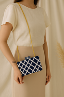 Sac à bandoulière en résine et bois fait main, léger et durable, avec incrustation géométrique, design personnalisé, logo sur mesure, best-seller