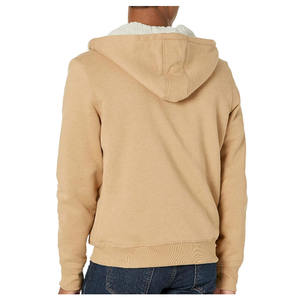 Sudadera con capucha para hombre con cremallera, 100% algodón, manga larga, tela transpirable, corte regular, impresión de logotipo personalizado. - Product Image 5