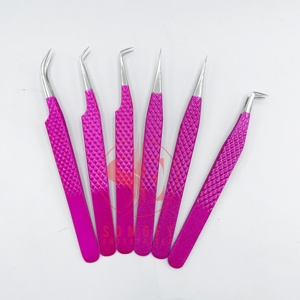 Pince à épiler Somofy Enterprises de haute qualité, personnalisée, à marque privée, à 90 degrés, pour extensions de cils, en acier inoxydable durable - Product Image 5