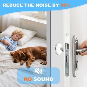 ตัวกันกระแทกประตูแบบติดผนัง ขนาด 2 นิ้ว แพ็ค 6 ชิ้น ป้องกันผนังและมือจับประตู ลดแรงกระแทก ใช้งานสะดวก - Product Image 2