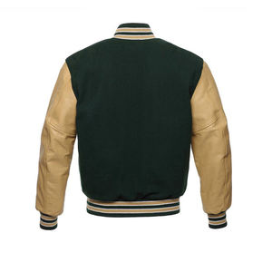 Chaqueta Deportiva de Invierno Unisex con Diseño Personalizado, Bordado 3D, Logotipo Completo, Estilo Varsity, Chaqueta Acolchada Extra Grande - Product Image 3