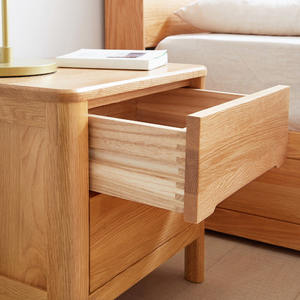 Table de chevet en teck massif en gros, design personnalisé, OEM ODM, mobilier de chambre à coucher, commande en gros, fournisseur exportateur - Product Image 6