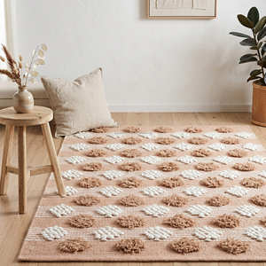 New Bohemian Geometric Area <b>Runner</b> Rug Handloom Indian Export Boho Chic Tufted Cotton With Fringes Living Room Floor Rug - Product Image 6
